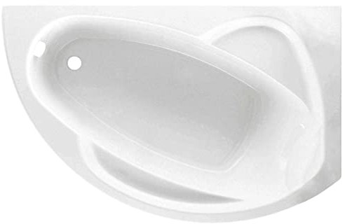 Vasca Bagno Angolare Angolo Asimmetrica Curva Marca Novellini Standard da incasso (SENZA TELAIO) Installazione Destra 150x85 H55 cm 140 Litri Guscio Tradizionale Acrilico Finitura Bianco Lucido