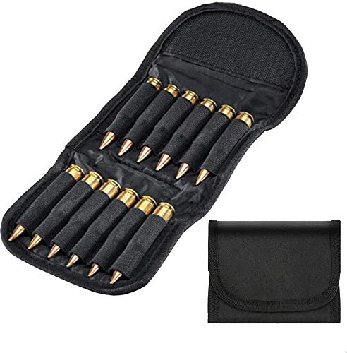 ACEXIER 12 runder Faltbarer Munitionsträger Gürteltasche Gun Bullet Holder Jagdgewehr Bullet Cartridge Carrier Gepolsterter Halter Molle Shell Pouch