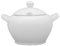 Van Well Sopera con tapa de porcelana, 2,75 litros, color blanco, para sopa o platos de una olla, apta para horno, microondas y lavavajillas, calidad alemana