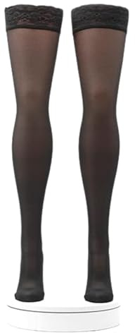 Activa - Calze Autoreggenti a Compressione Graduata Donna 140 Denari mm/Hg 16/19 (1 Paio) Calze Contenitive per Circolazione Riposanti e Curative 100% Made in Italy (Nero, L)