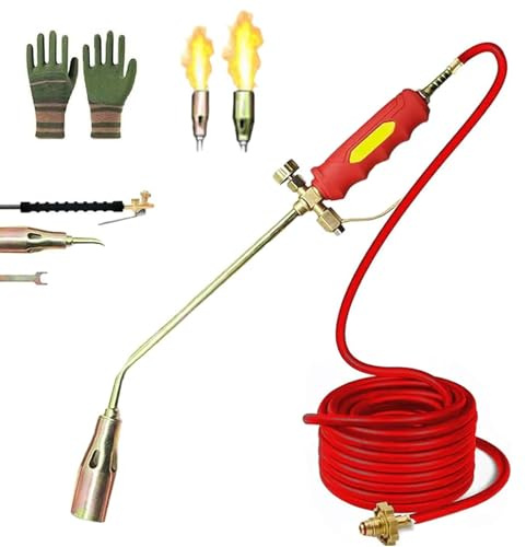 Firmsteady - Kit de quemador de malezas de propano, lanzador de llama de alta salida Frontaley, antorchas de malezas para exteriores Intelligenck Punctualk, lanzallamas de malas hierbas, tanque de