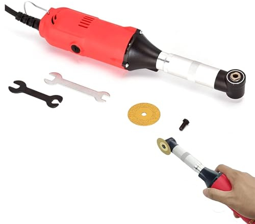 Nettoyeur de joints de carrelage électrique 350 W, machine à joints de carrelage en céramique, 6 vitesses réglables, angle de 90°, 15000 tr/min, haute efficacité