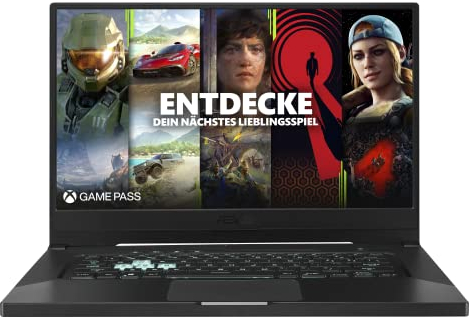 ASUS TUF Gaming DASH F15 Laptop (15,6 Zoll, 144Hz Full HD 1920x1080) Notebook (Intel i7-11370H, 16GB RAM, 512GB SSD, NVIDIA RTX3070, Win10H) Eclipse Gray/QWERTZ