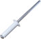AERZETIX - C57118 - Set mit 50 Blindnieten Ø4x14 mm Farbe weiß RAL 9010 - aus stahl/aluminium - pop-niet mit dornbruch