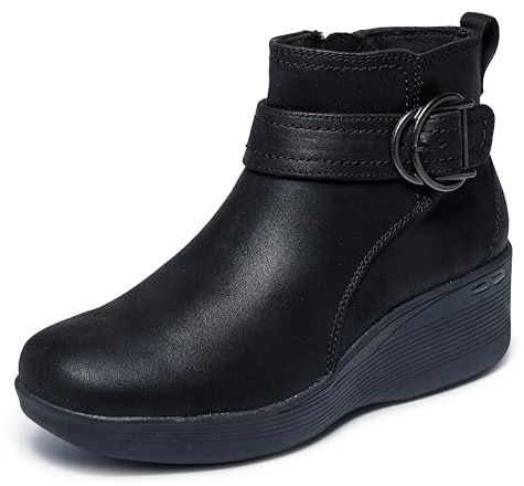 Skechers Pier-lite-Forever Chic - Botines para mujer, Black, 40 EU