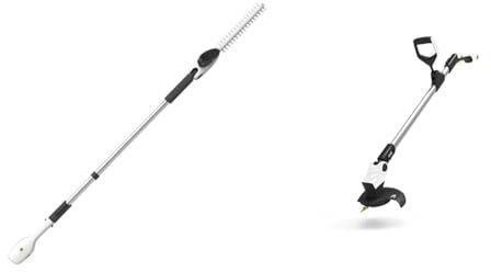 Gtech LHT50 Lightweight Hedge Trimmer | Cordless | 60 mins Runtime | 7 Head & GT50 Grass Trimmer | Lightweight Cordless Strimmer | Powerful 9000 RPM | 120cm Reach | 18V Lithium Battery 30 Mins