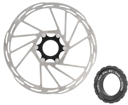 Hominas Disco Freno per Bicicletta da Strada di Montagna da 203 mm con Bloccaggio Centrale Design Alleggerito