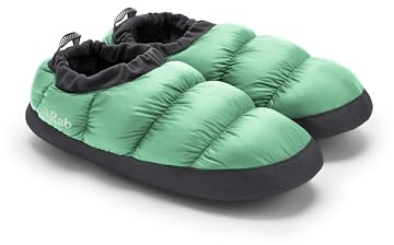 Rab Down Hut Slipper - Lightweight Warm Slippers for Skiing & Mountaineering - Dark Fig Green - Large