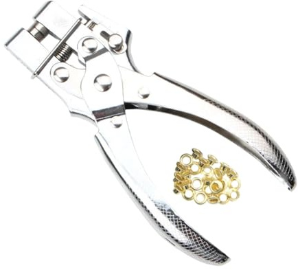 LeeQinersw Alicates de ojales de ojales de de ojales de ojales de ojales de 3/16 pulgadas Herramienta de perforación de cuero para cuero para