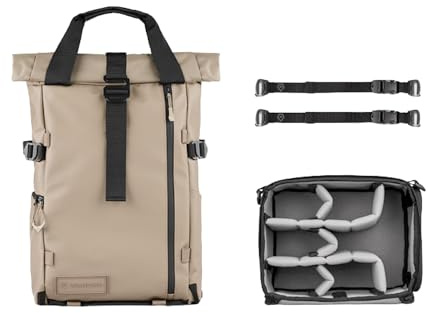 WANDRD PRVKE V4 : sac à dos de voyage et d'appareil photo résistant aux intempéries, sac de transport quotidien avec housse pour ordinateur portable, accès latéral rapide, extension par rouleau