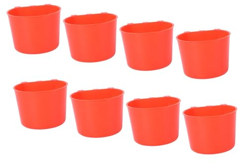 ARTIBETTER 8 pièces Bol Mangeoire Cage pour Oiseaux et Petits Animaux Bol Alimentation Facile à Nettoyer Distributeur Nourriture Perroquet Oiseaux Polyvalent Réutilisable et Résistant