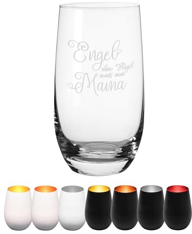 Engel ohne Flügel nennt Man Mama | Windlicht mit Gravur Teelichthalter | Besondere Geschenkidee Mutter von Tochter Geburtstag | Muttertagsgeschenke für Mama | Klar