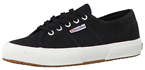 Superga unisex vuxen 1705 Cotu snörning, Svart Fwhite, 36 EU