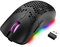 Kabellose leichte Gaming-Maus, 11 Chroma RGB-Hintergrundbeleuchtung von 2,4 G kabelloser wiederaufladbarer Honeycomb-Shell-Ultralight-Maus mit 3200 DPI, 7-Tasten-USB-Gaming-Mäuse, für PC, Xbox, PS4