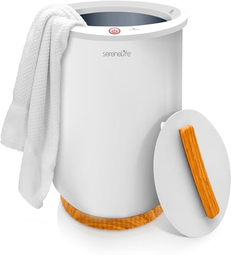 SereneLife cubo calienta toallas, Aquecedor, Towel warmer, Baño, Spa, Bucket, Electrico, Apagado automatico, Portatil, Ideal tambien para Pijamas