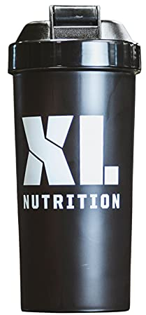XL Nutrition Shaker Cup 800ml - Protein Shaker Bottle with Mesh Grill - Sturdy, Leak Resistant - Ideal Sports Supplement Shaker Bottle for Protein, Aminos, and Pre-Workout