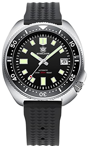 watchdives Steeldive Herrenuhr Automatik 1970 SD1970 Armbanduhr NH35 Uhrwerk 200M Taucheruhren