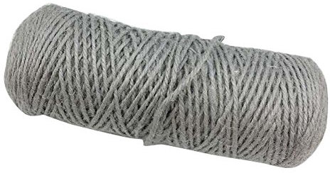 Corda for bondage, corda da giardino, confezione colorata da 2 mm, parete fotografica, 328 piedi, corda di canapa decorativa, colore grigio bottiglia.