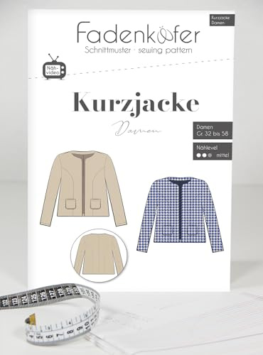Patrón de corte de papel chaqueta corta mujer