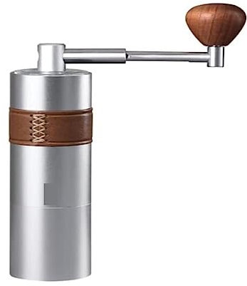 Handkaffekvarn, Handvevkvarn Kaffebönkvarn Bärbar kaffemaskin Hushållsmanuell kvarn Snabb Slipning Bärbar(Silver)