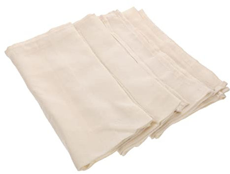 IMIKEYA 4stücke Baumwollstoff Weiß Für Käsetuch Und Passiertuch Seihtuch Aus Baumwolle Für Tofu-filter Filter-baumwollstoff Für Doufu-sojamilch