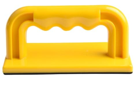 Woodworking Push Block Safety Feeder Tool for Table Saw Router Jointer Planer, Ergonomic Grip Diamond Shaped Anti-Slip Design, Plastic Yellow Hand Pusher(B)