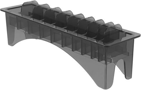 OATIPHO Rectangular Plastic Clipper Comb Organizer Box for Hair Cutting Guide Combs Storage Secure and Stable Tray for Salon and Home Use Easy Access Hair Tool Container