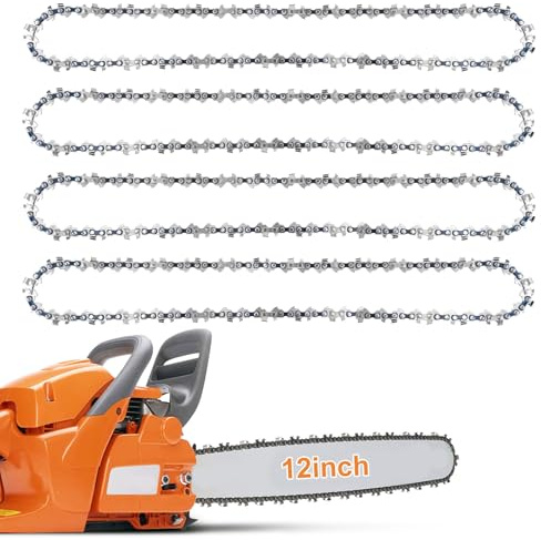 4 Stück Sägeketten 30cm 1/4 Teilung 1,1 mm 64 Treibglieder Ersatzkette Profi Kette Passend für Kettensäge Stihl 3670 000 0064 MSA 160 ms, MSA 60, MSA 120, MSA 160, MSA 200