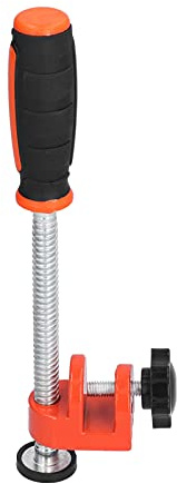 Single Spindle Edge Clamp F Typed Fast Multifunctional Fixed Straight Edge Clamp for Woodworking Professional Wood Edge Clamping Tool Carbon Steel Rubber Durable Sturdy Secure