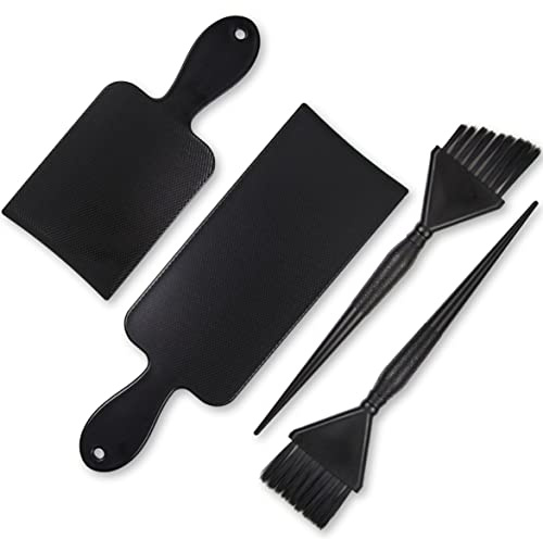 Balayage Kit - 1 Long and 1 Short Balayage Board, 1 Straight and 1 Angled Hair Dye Brush - Hair Highlighting Kit - Hair Dye Kit - Hairstylist Accessories Brushes