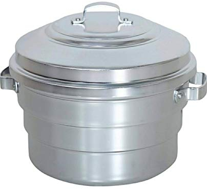 Kumar Aluminium Standard Idli Maker Satti 25 Pot Large Size Cooker (Silver)