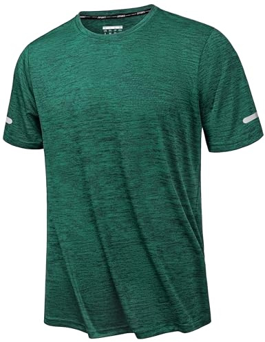 KEFITEVD Camiseta Running Manga Corta Hombre Camisas Deportiva Transpirable