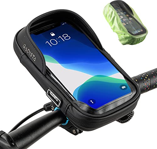 GADISTA Support Téléphone Vélo Étanche Sacoche Guidon Moto Trottinette