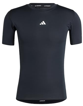 adidas Homme Techfit Compression Training Shirt, Black, XL