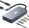 Station d'accueil USB C Double Moniteur, 7 en 1 Dock Thunderbolt 3 Dual HDMI, HUB Macbook Pro, PD 100W, USB-C Data, 3 USB3.0, Adaptateur Multiport Type C (7 in 1 2HDMI+3USB3.0)
