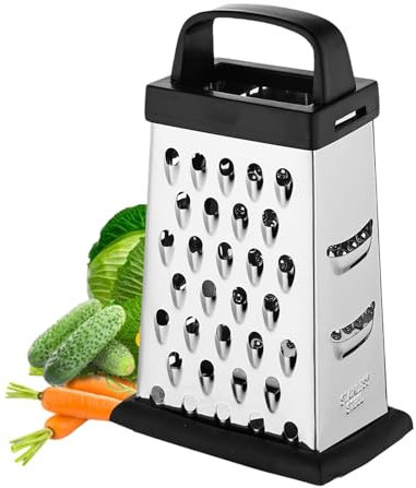 Xiuyer Grattugia Carote, Grattugia Formaggio, Grattugia, Grattugia quadrata a 4 lati e Grattugia da Cucina, Pratici Gadget per la Cucina, Grattugia A Quattro Lati per Cetrioli, Carote E Formaggio