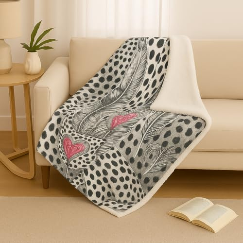 GX GARGIX Coperta in Pile, Plaid Caldo Invernale per Divano, Morbida Agnellato, Lavabile 200x200cm Varie Fantasie Inverno Autunno (DMO-2)