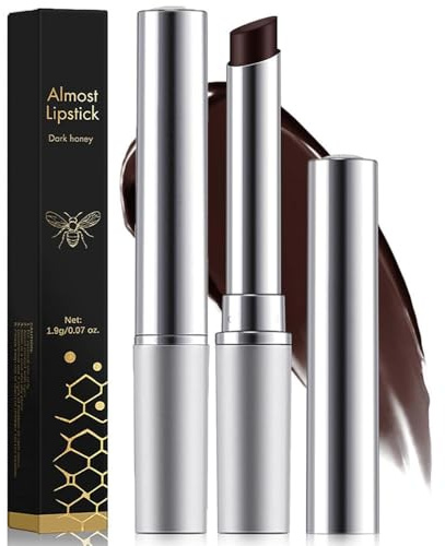 Honey Lipstick Tinted Lip Balm - Hydrating Lipstick For Dry Lips/Moisturizing Lip Color, Nourishing Lip Balm Natural Black Cherry Tint LipCare Makeup (Black)