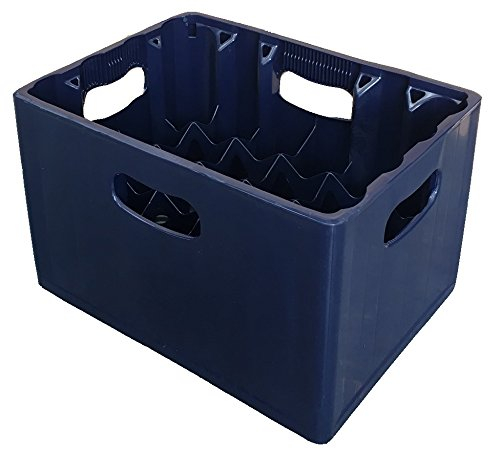 Solent Plastics 24 Compartment 330ml Lager Bottle Plastic Stacking Beer Milk Glass Bottle Crate – Ideal for Homebrew Lager Bottle Storage Glass Catering Recycling (3)