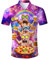 ALISISTER Hawaiihemd Herren Kurzarm Bunte 3D Coole Palme Baum Drucke Aloha Bluse Button Kleid Summer Urlaub Party Strandhemd Hawaii Freizeithemd Männer Kurzarm L