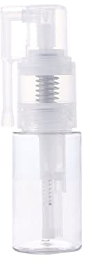 Flacone spray portatile in plastica trasparente per trucco, spruzzatore da viaggio, dispenser spray per barbiere, cosmetici in polvere, bottiglia ricaricabile (14 ml-A)