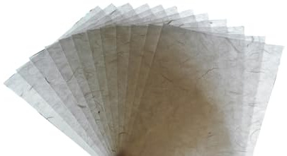 Lot de 50 feuilles de papier de mûrier avec motif origami pour loisirs créatifs, fabrication de cartes Washi, découpage en verre (A4, 21 x 29,7 cm)