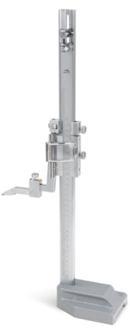 WIKISTORE PROFESSIONELLE TRUSCHINO MIT LINSEN 300 x 0,02 mm, Streichmaß aus Stahl mit mikrometrischer Schraube und Spitze aus Hartmetall, präzises Arbeitswerkzeug, robust und langlebig