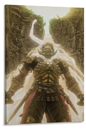 DMYTDYQK Elden Ring Shadow of The Erdtree Poster, Videospiel-Poster, 8 Leinwand-Poster, Schlafzimmer-Dekor, Landschaft, Büro, Raumdekoration, Geschenk, 20 x 30 cm