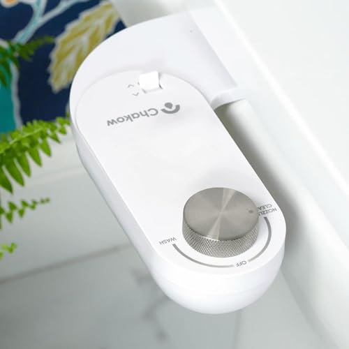 As seen in Dragons' Den, Chakow Bidet Attachment for Toilet UK - Patented Self-Cleaning SmartSpray Nozzle - Easy Install Bidet Toilet Seat Attachment with Adjustable Water Pressure - Universal Fit