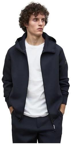 ECOALF Sudadera Neopreno Dashen con Capucha Color Marino (FR/ES, Letras, XL, Regular, Regular, Azul)