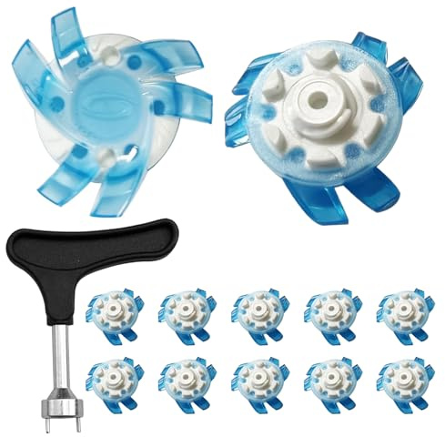 Pointes pour chaussures de golf, pointes de golf - 12 pièces de chaussures de antidérapantes, crampons de - Pointes de Golf à torsion rapide, crampons de Golf portables, clé à vis pour entra