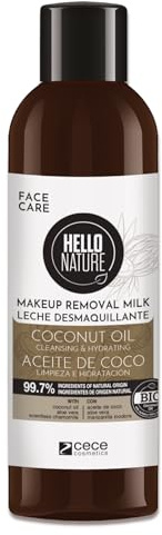 P-Beauty Naturkosmetik Ansiktsrengöringsmjölk – mild sminkborttagare med ekologisk kokosolja, vegansk – ögonvänligt rengöringsmedel – rengöringsmjölk för känslig hud – ansiktsrengöring och ansiktsvård