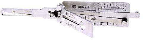 QiDAi HU100R Kit de crochetage 2 en 1 pour serrure d'allumage et serrure de porte