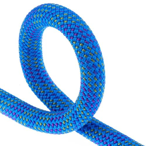 FIXE - Cuerda Dinámica NARGÓ para Escalada Deportiva - 9,6 mm de Diámetro - Poliamida - Simple - Roca y Rocódromo - 80 m - Color Azul